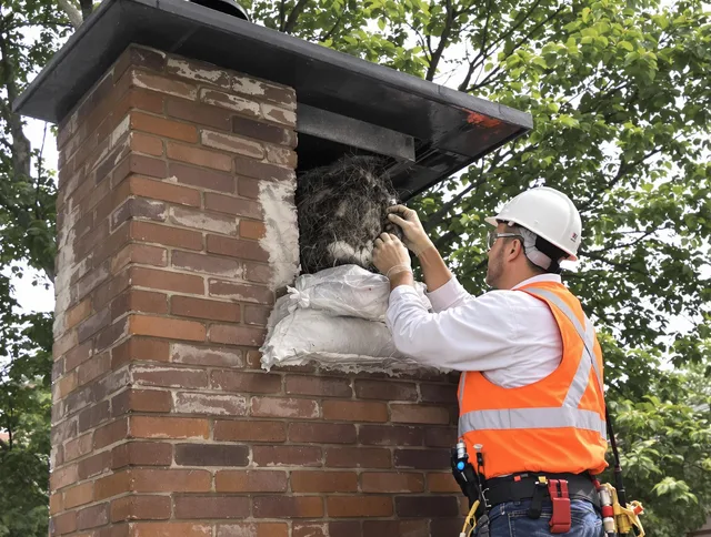 Humane removal of debris and animals by Montville Chimney Sweep in Montville, CT