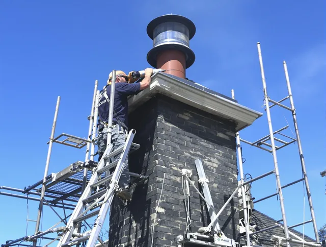 Sturdy chimney crown finished by Montville Chimney Sweep in Montville, CT