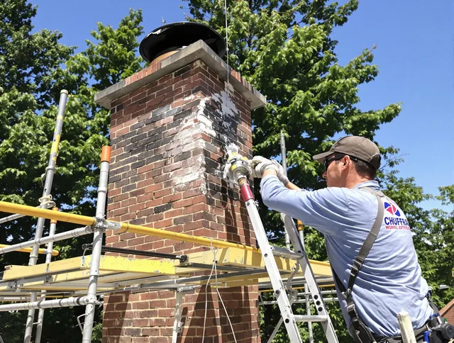 Structural chimney repair by Montville Chimney Sweep in Montville, CT