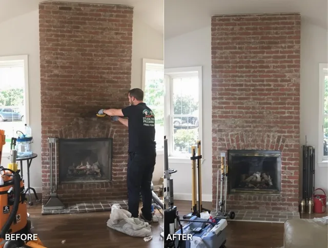 Finished chimney sweeping service by Montville Chimney Sweep in Montville, CT