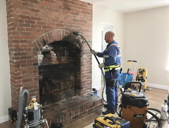 Montville Chimney Sweep expert performing detailed chimney sweep in Montville, CT