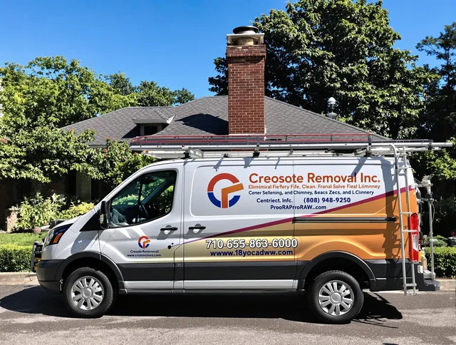Montville Chimney Sweep technician removing creosote safely in Montville, CT